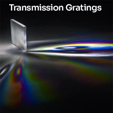 Transmission gratings from Omega Optical, Optometrics Div.