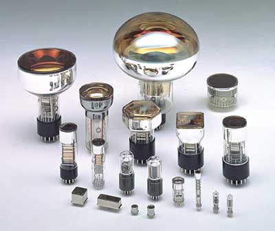 Photomultipliers come in a variety of shapes and sizes.