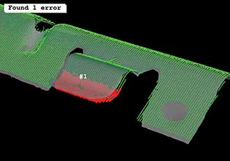 Machine vision is used for 3D surface inspection based on surface-based matching and object comparison.