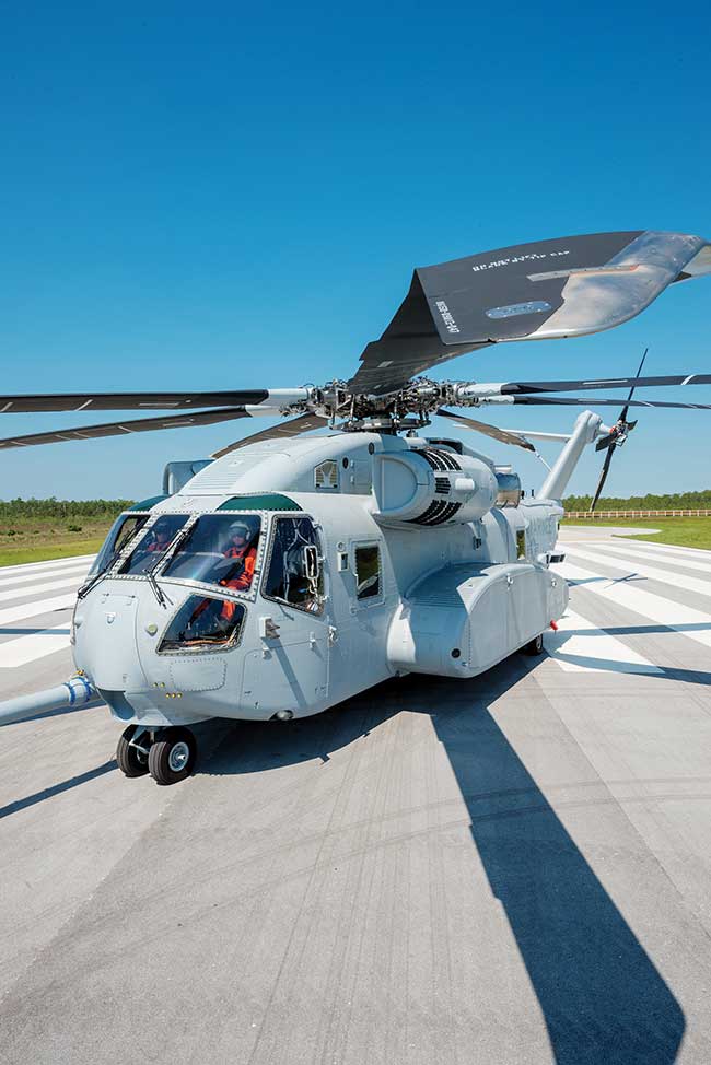 General Lasertronics uses an Nd:YAG laser to remove coatings from CH-53 heavy-lift transport helicopters.