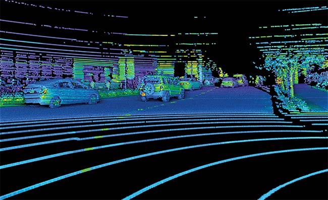 For Self-Driving Cars, Sensors Galore
