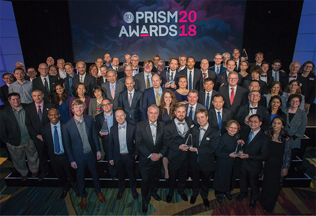 2018 Prism Award winners. Courtesy of SPIE.