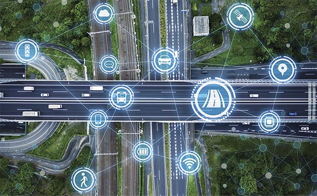 Sensors monitor roadways in real time, allowing analysts to extract data such as average traffic speed and congestion.