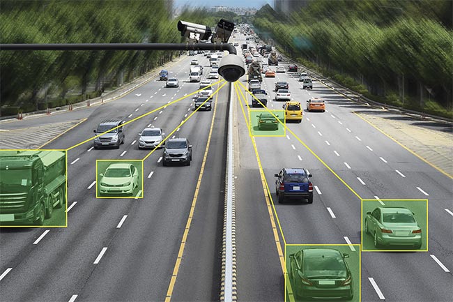 Intelligent transportation systems include sensing and imaging technologies that monitor vehicle congestion.