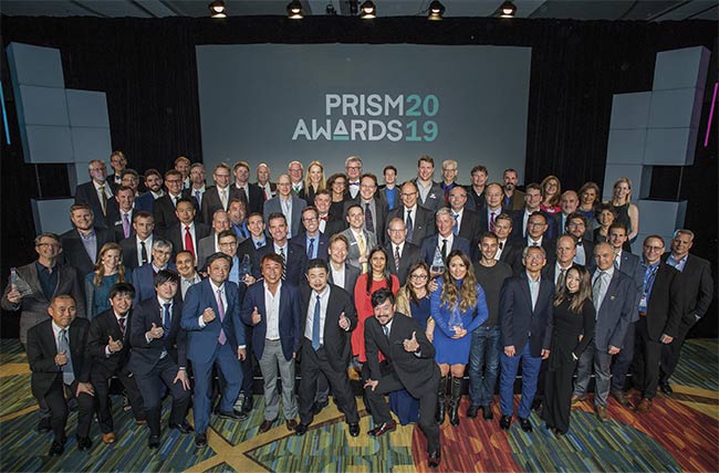 The 2019 Prism Award winners pose for a group photo.