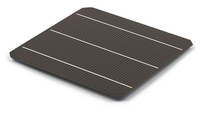 Figure 2. A full-size version of Oxford PV’s perovskite-silicon tandem solar cell. Courtesy of Oxford PV.