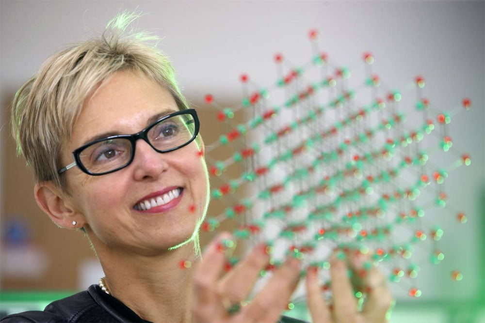 Professor Diana Huffaker, Institute for Compound Semiconductors, Cardiff University. Courtesy of Mike Hall Photography.