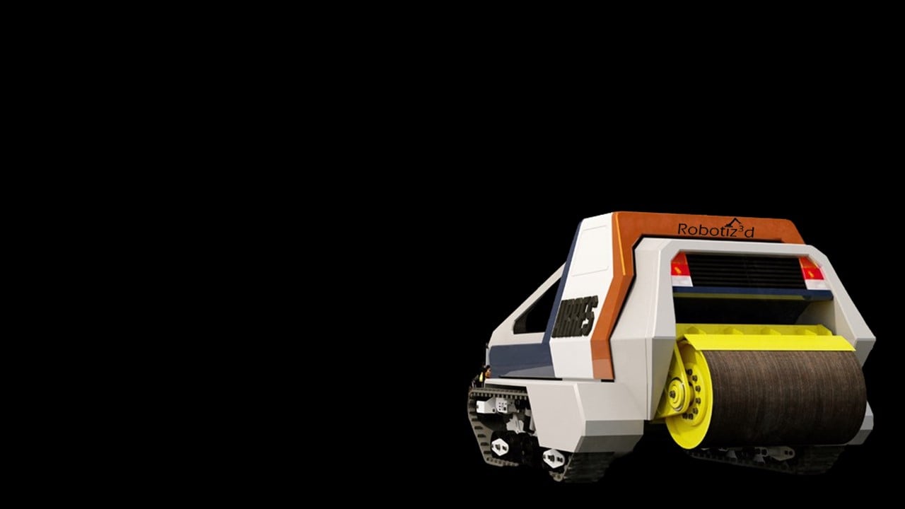 Artist's impression of Robotiz3d's ARRES model (Autonomous Road Repair System). Courtesy of Robotiz3d Ltd.