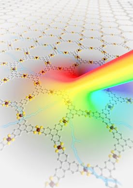 Physicists of HZDR and TU Dresden have developed a photodetector, which is completely based on layers of metal-organic frameworks. Since this compound can detect and transform a broad range of light wavelengths into electrical signals, it could become a novel detector material. Courtesy of HZDR / Juniks.