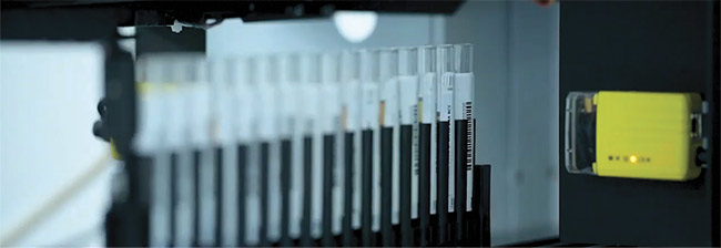 Machine vision and deep learning enable multipoint aspiration of blood samples for genetic analysis. Courtesy of Cognex and PerkinElmer.