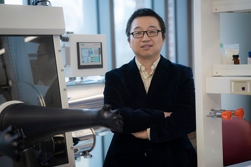 Wenzhuo Wu, Purdue University's Ravi and Eleanor Talwar Rising Star Assistant Professor of Industrial Engineering, is working to take a new two-dimensional nanomaterial to market. Courtesy of Wenzhuo Wu, Purdue University.