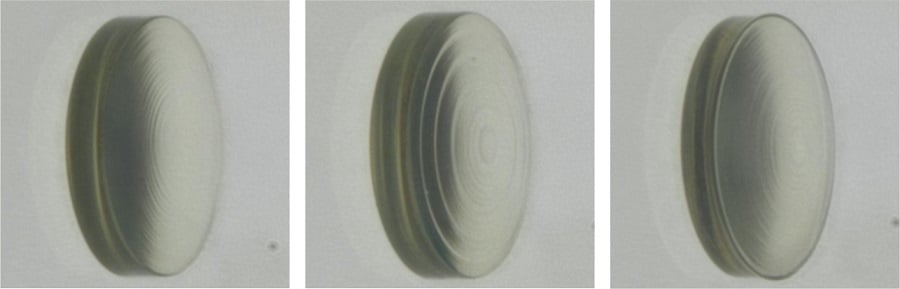Researchers used 3D printing to make highly precise and complex apochromatic miniature lenses that can be used to correct color distortion during imaging. Courtesy of Michael Schmid, University of Stuttgart.