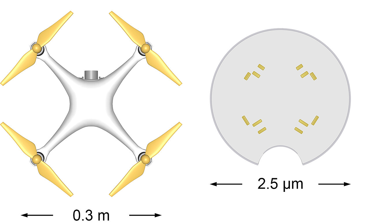 Light-Driven Microdrones Offer Nanosensing, Motion Possibilities