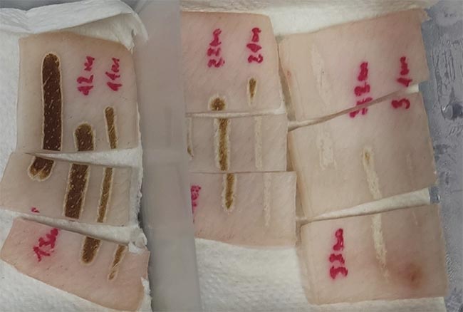 Figure 1. A section of possible resulting damage from a CO2 laser. Courtesy of Florian Treiber/WHZ.