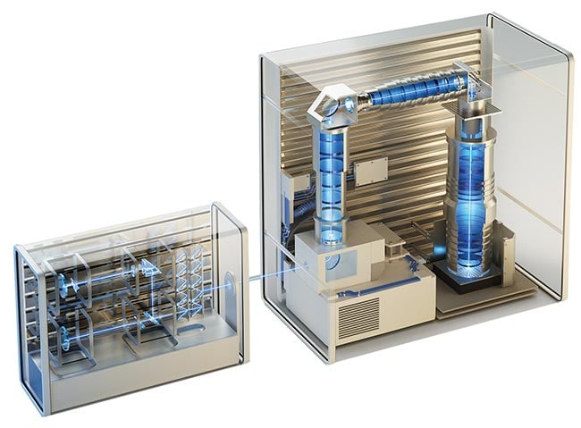 Figure 1. An argon fluoride (ArF) excimer laser/deepultraviolet (DUV) lithography system setup, representing a traditional lithography system setup for the semiconductor industry.