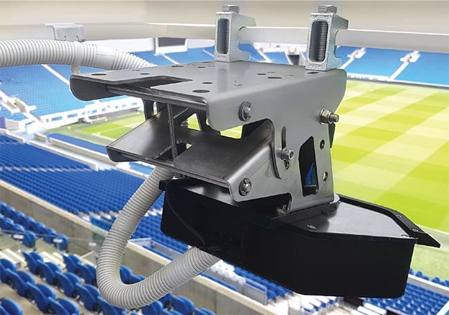 Lidar and AI developer Sportlight Technology uses a camera system paired with multiple lidar units to capture and quantify every in-game move from a soccer team. Courtesy of Sportlight Technology.
