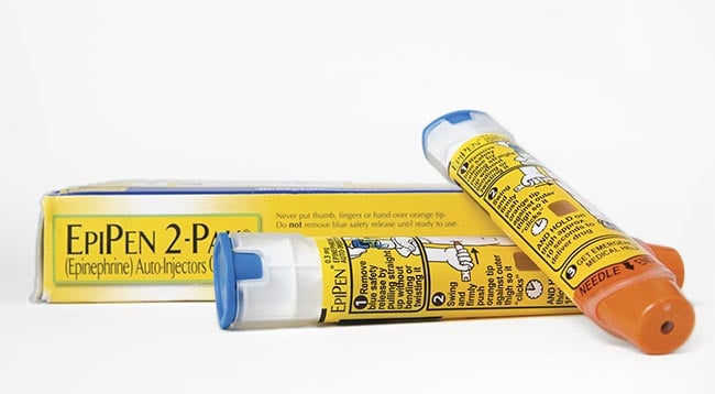 An epinephrine pen incorporating capsules. Courtesy of ProPhotonix.