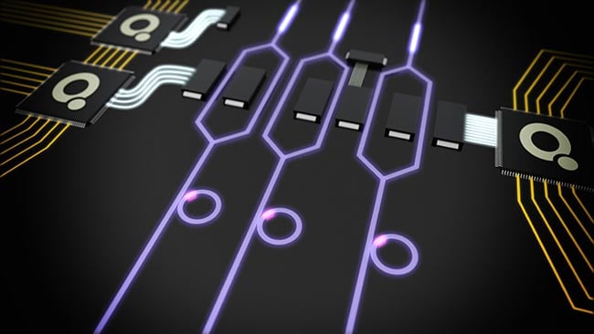 Collaborators on the German quantum computing effort “PhoQuant” are addressing system architecture, operability, and integration in their development of a photonic quantum computer. The effort involves 14 parties, spanning industry, academia, and R&D. opening spread: Courtesy of Fraunhofer IOF.