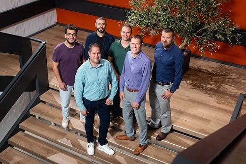 (Bottom row) PHIX CTO Jeroen Duis and sales director Marcel van Veen with other members of the PHIX sales team. Courtesy of PHIX.