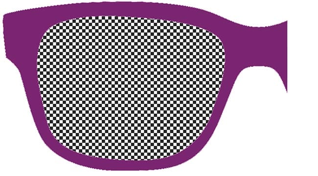 Designers benefit from flexible liquid crystal cells as new form factors become a reality, due to curvable dimming cells (top). Pixelated dimming divides a set dimming area into an array of pixels (bottom). The lens provides an example of pixelation. Courtesy of FlexEnable.