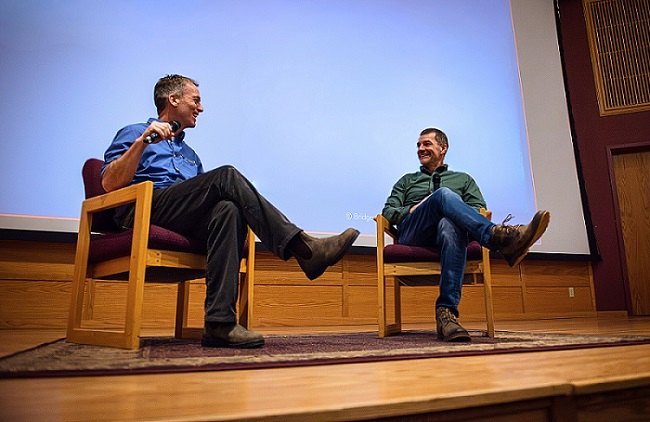 Pete Roos (left) and Ben Little. Courtesy of Bridger Photonics.