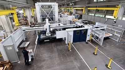 STOPA supports manufacturing processes and integrates into TRUMPF's Smart Factory concepts. Courtesy of TRUMPF.