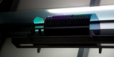 Wafers at CCRAFT’s manufacturing facility in Switzerland. Image courtesy of CSEM.