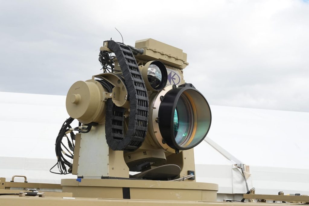 Rafael Advanced Defense Systems has delivered the first Iron Beam laser system to the Israel Defense Forces. The high energy laser system can intercept incoming rockets, mortars, and unmanned aerial vehicles. Courtesy of Rafael Advanced Defense Systems.