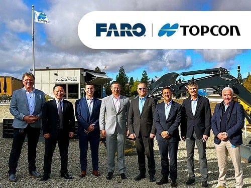 Members of both Topcon and FARO Technologies. Courtesy of Topcon.