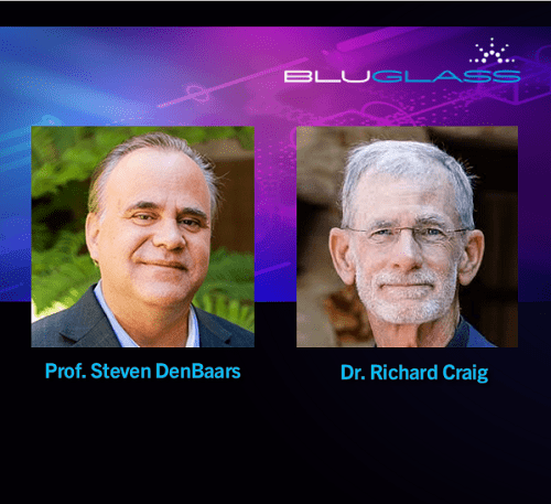 Steven DenBaars (left) and Richard Craig. Courtesy of BluGlass Limited.