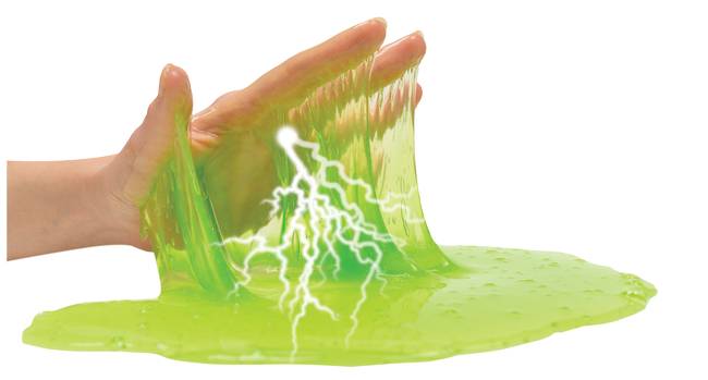 Slime courtesy of iStock.com/Nikolay Zaiarnyi. Lightning courtesy of iStock.com/seamartini.