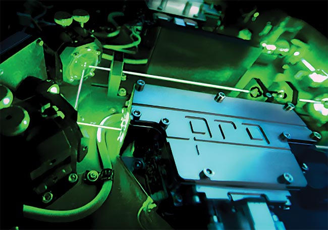 A detailed look at a frequency-converted system diode laser. This system is tunable and can be used in a range of applications, including spectroscopy, laser cooling, holography, and interferometry. Courtesy of TOPTICA Photonics AG.