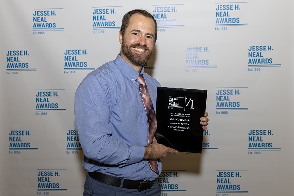 Photonics Media Senior Editor and Neal Award winner Joe Kuczynski. Courtesy of SIIA Media.