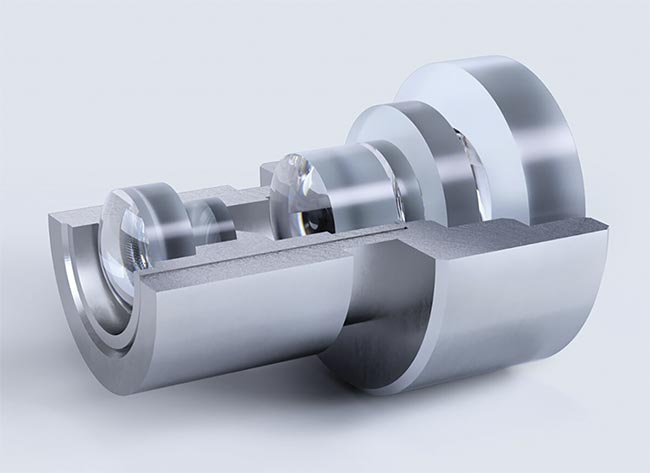 Figure 2. Micro-objectives for compact endoscopes. Courtesy of Mikrop.