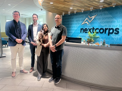 (From left) Jorn Smeets of PhotonDelta; Steffen Westerburger of the Dutch Ministry of Economic Affairs; Sujatha Ramanujan, Managing Director Luminate and Chief Investment Officer of NextCorps; and James Senall, president of NextCorps. Courtesy of Luminate NY.