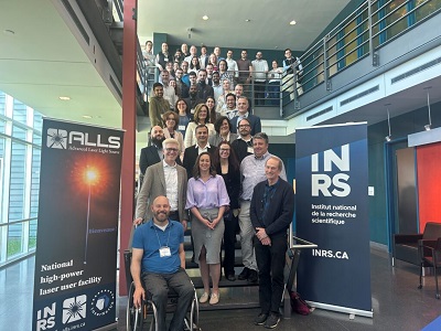 ELI delegation visits INRS’s Research Center. Courtesy of INRS.
