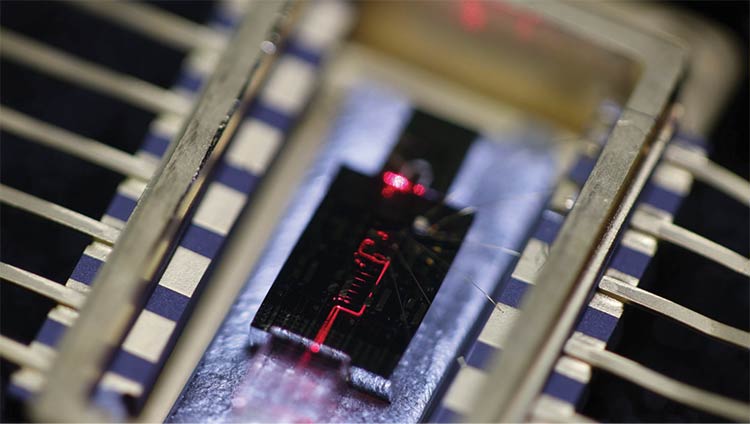 The interior of a laser from Chilas Lasers. Courtesy of Chilas Lasers.