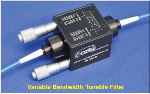Manually Adjustable Variable Bandwidth Tunable Filters