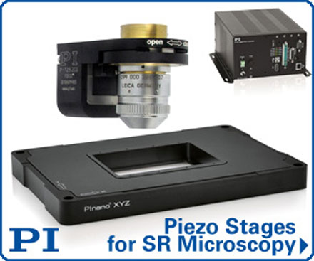 PI (Physik Instrumente) L.P., Air Bearings and Piezo Precision Motion - 2<sup>nd</sup> Generation Piezo Stages for SR Microscopy