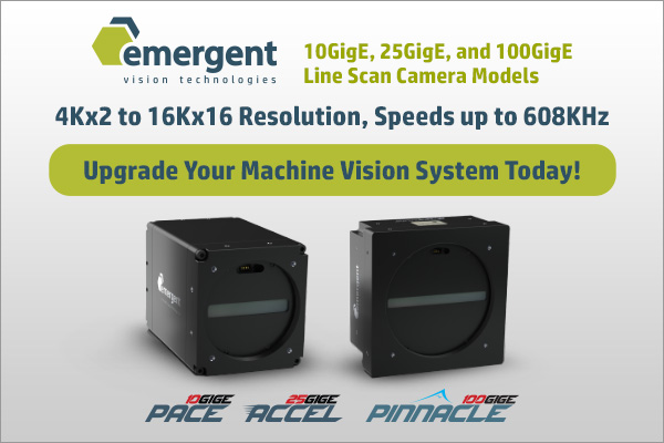 Emergent Vision Technologies Inc. - 10, 25, and 100 GigE Line Scan Cameras
