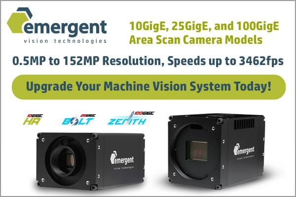Emergent Vision Technologies Inc. - 10 GigE, 25 GigE, and 100 GigE Machine Vision Cameras