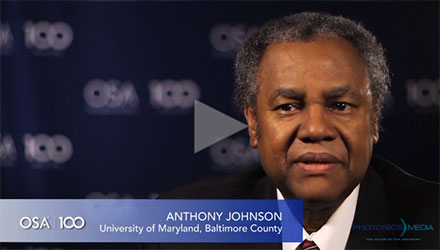 OSA Centennial - Anthony Johnson – University of Maryland